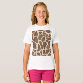 Giraffe Spots Print Pattern T-shirt (Voorkant volledig)