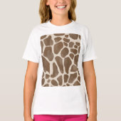 Giraffe Spots Print Pattern T-shirt (Voorkant)