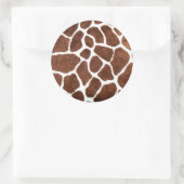 Giraffe spots ronde sticker (Tas)