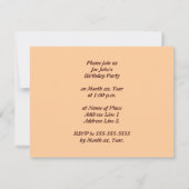 Giraffe Spots Safari Verjaardagsfeest voor kindere Kaart (Achterkant)