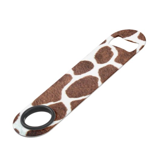 Giraffe spots speed flessenopener (Voorkant Gekanteld)