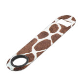 Giraffe spots speed flessenopener (Achterkant Gekanteld)