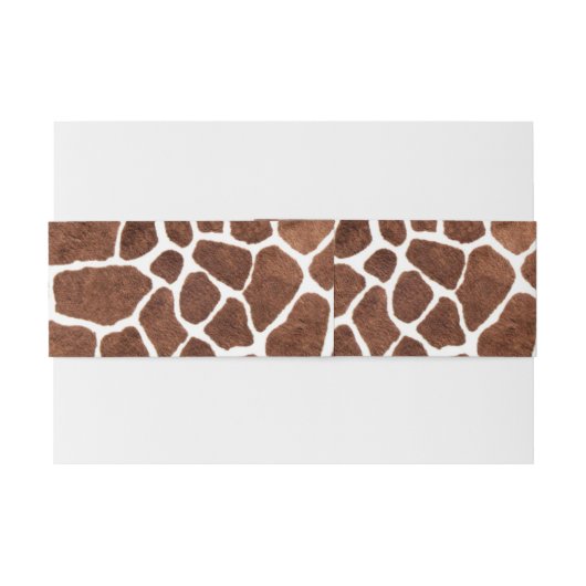 Giraffe spots uitnodigingen wikkel (Achterkant Voorbeeld)