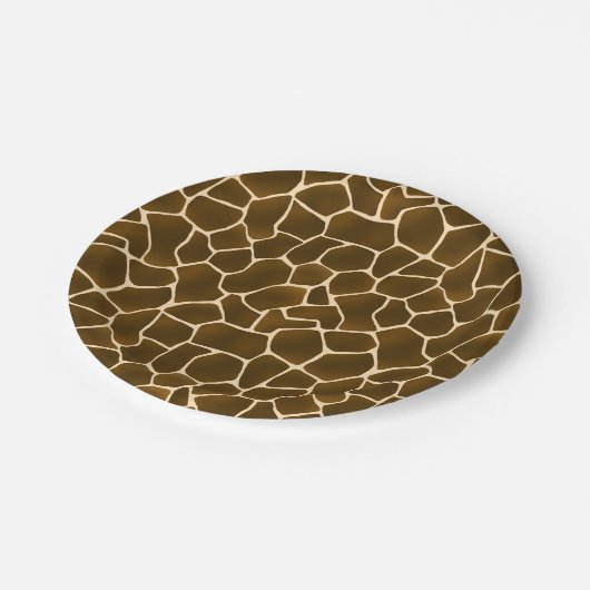 Giraffe Spots Wild Safari Animal Print Papieren Bordje (Gekanteld)