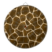 Giraffe Spots Wild Safari Animal Skin Print Dartbord (Voorkant)