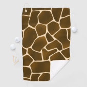 Giraffe Spots Wild Safari Animal Skin Print Golfhanddoek (Insitu)