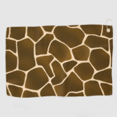 Giraffe Spots Wild Safari Animal Skin Print Golfhanddoek (Horizontaal)