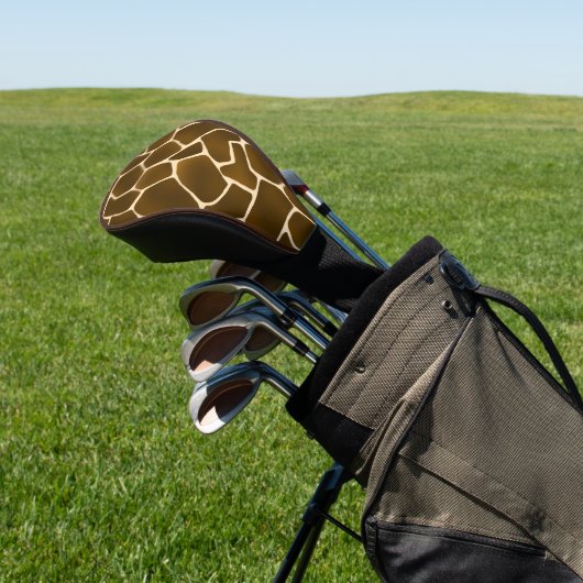 Giraffe Spots Wild Safari Animal Skin Print Golfheadcover (Insitu)