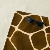 Giraffe Spots Wild Safari Animal Skin Print Strandlaken (In situ)
