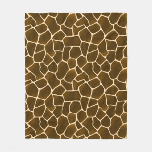 Giraffe Spots Wild Safari Style Animal Skin Fleece Deken