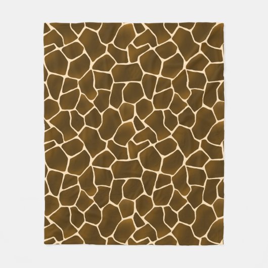 Giraffe Spots Wild Safari Style Animal Skin Fleece Deken (Voorkant)