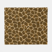 Giraffe Spots Wild Safari Style Animal Skin Fleece Deken (Voorkant (Horizontaal))