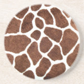 Giraffe spots zandsteen onderzetter (Voorkant)
