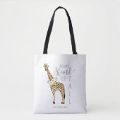 Giraffe staat altijd op hoge moderne Waterverf Tote Bag (Voorkant)