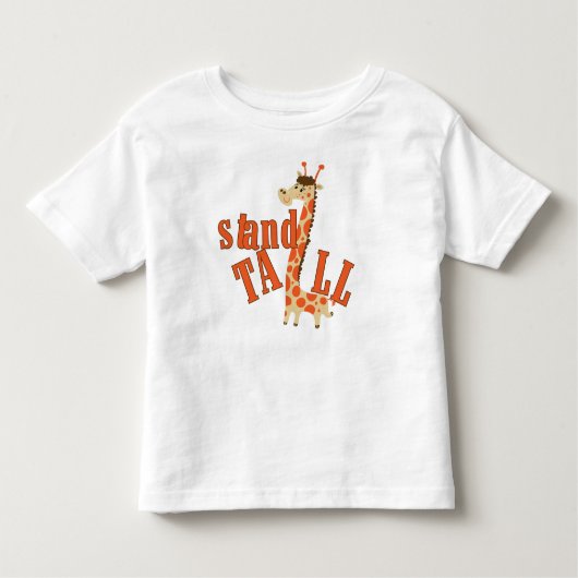 Giraffe standaard kinder shirts (Voorkant)