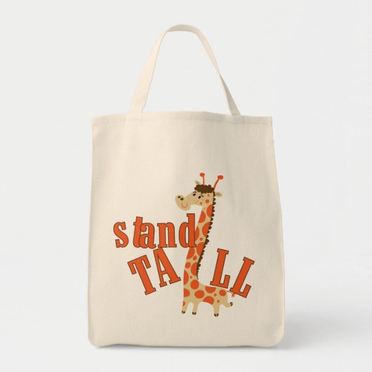 Giraffe standaard tote bag (Voorkant)