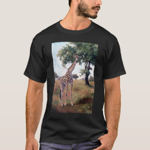 Giraffe STANDING TALL Mannen T shirt