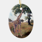 Giraffe Standing Tall Ornament (Achterkant)