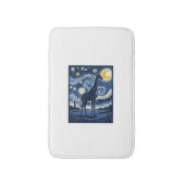 Giraffe Starnacht Vintage Badmat (Voorkant Verticaal)