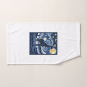 Giraffe Starnacht Vintage Handdoek (Handdoek)