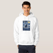 Giraffe Starnacht Vintage Hoodie (Voorkant volledig)