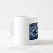 Giraffe Starnacht Vintage Koffiemok (Voorkant links)