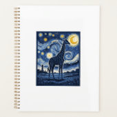 Giraffe Starnacht Vintage Planner (Voorkant)