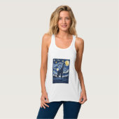 Giraffe Starnacht Vintage Tanktop (Volledige Voorkant)