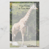 Giraffe Stationery Briefpapier (Voorkant)