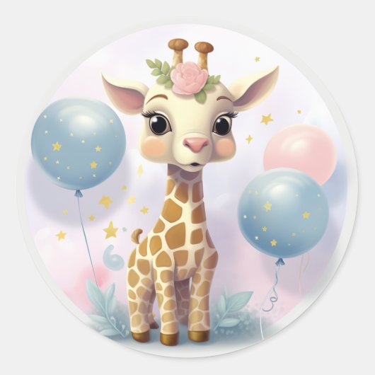 Giraffe sticker (Voorkant)
