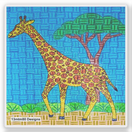 GIRAFFE - STICKER (Voorkant)
