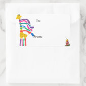 Giraffe sticker gift labels (Tas)