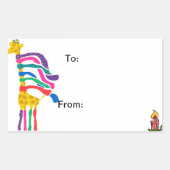 Giraffe sticker gift labels (Voorkant)