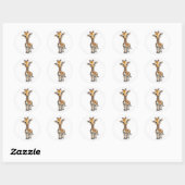 Giraffe Sticker - Schattig Wonder met lange nek (Vel)