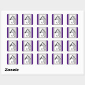 Giraffe stickers voor het verzegelen van letters o (Vel)