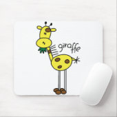 Giraffe Stickfiguur Muismat (Met muis)