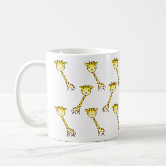 Giraffe stijl koffiemok (Links)