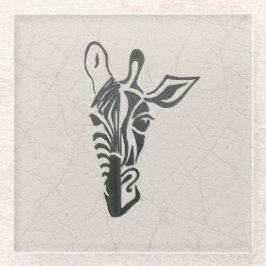 Giraffe – Stijlvolle Worpkussen Glazen Onderzetter