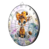 Giraffe Stippenboog Dartbord (Voorkant Rechts)