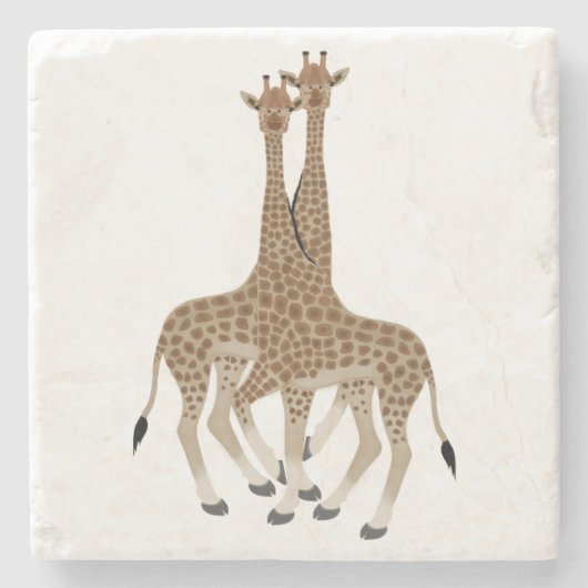 Giraffe Stone Onderzetter (Voorkant)