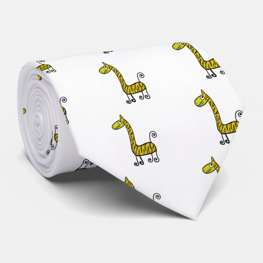 giraffe stropdas (Opgerold)