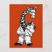 Giraffe-Suit Briefkaart (Voorkant)