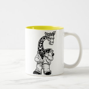 Giraffe-Suit Tweekleurige Koffiemok