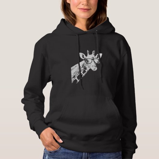 Giraffe sunglasses giraffe love vacation animal fa hoodie (Voorkant)