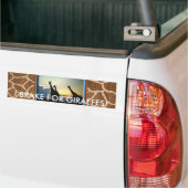 Giraffe SUNSET Bumpersticker (Op Truck)