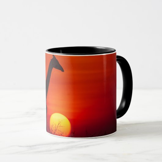 Giraffe Sunset Mug Mok (Voorkant rechts)