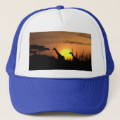 Giraffe Sunset Trucker Pet (Voorkant)