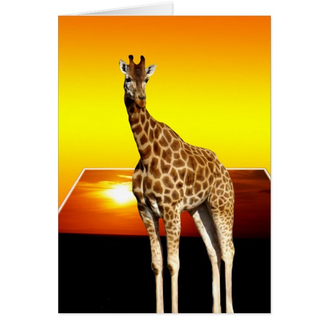 Giraffe Sunshine Popout Art (Voorkant)