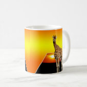 Giraffe Sunshine Popout Art Koffiemok (Voorkant rechts)