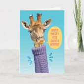 Giraffe-Sweater Weather beter dan OrEaster Kaart (Voorkant)
